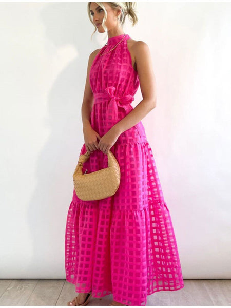 Halter Sleeveless with Belt (S-XL)