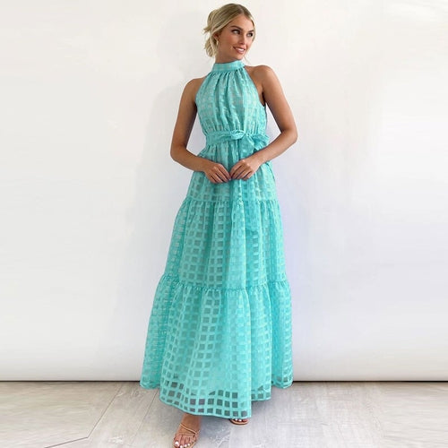 Halter Sleeveless with Belt (S-XL)