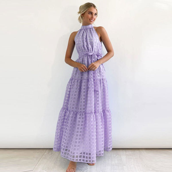 Halter Sleeveless with Belt (S-XL)