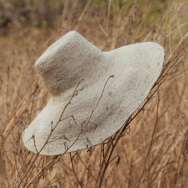 RIRI Jute Straw Hat in Nude