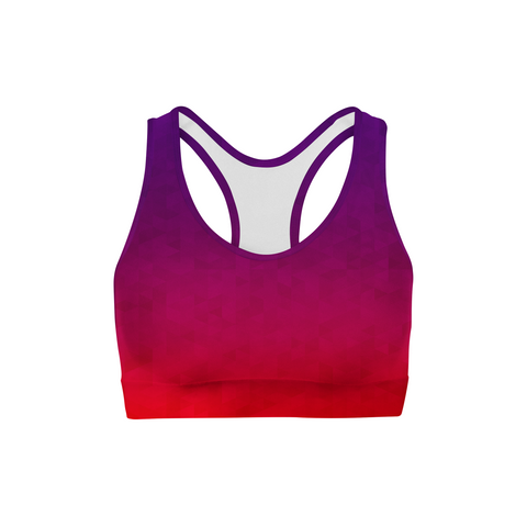 Stained Triangles Sports Bra